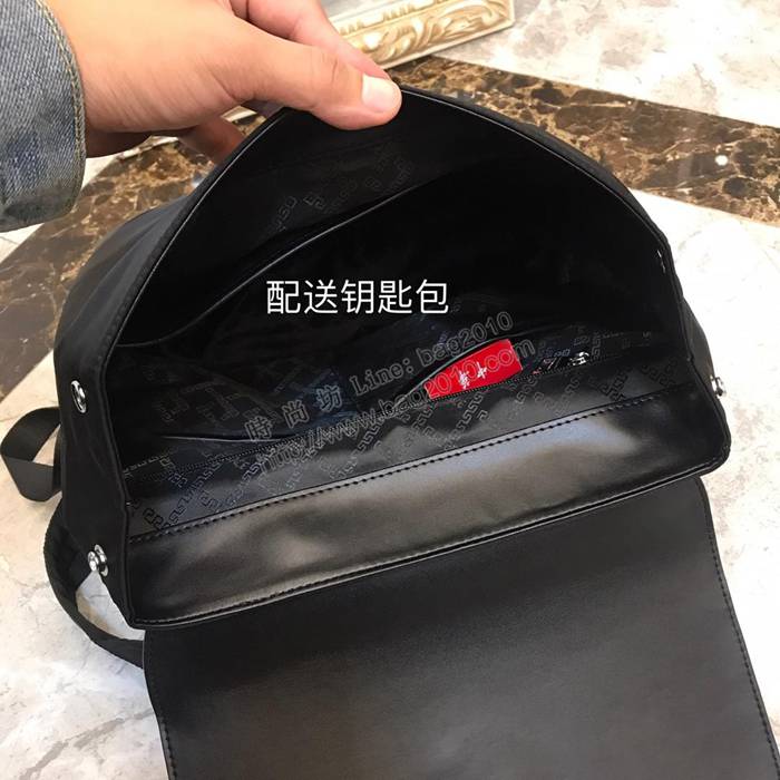 VERSACE男包 范思哲最新款书包 顶级原单货 黑色 男士双肩包 360-1  rdn1011